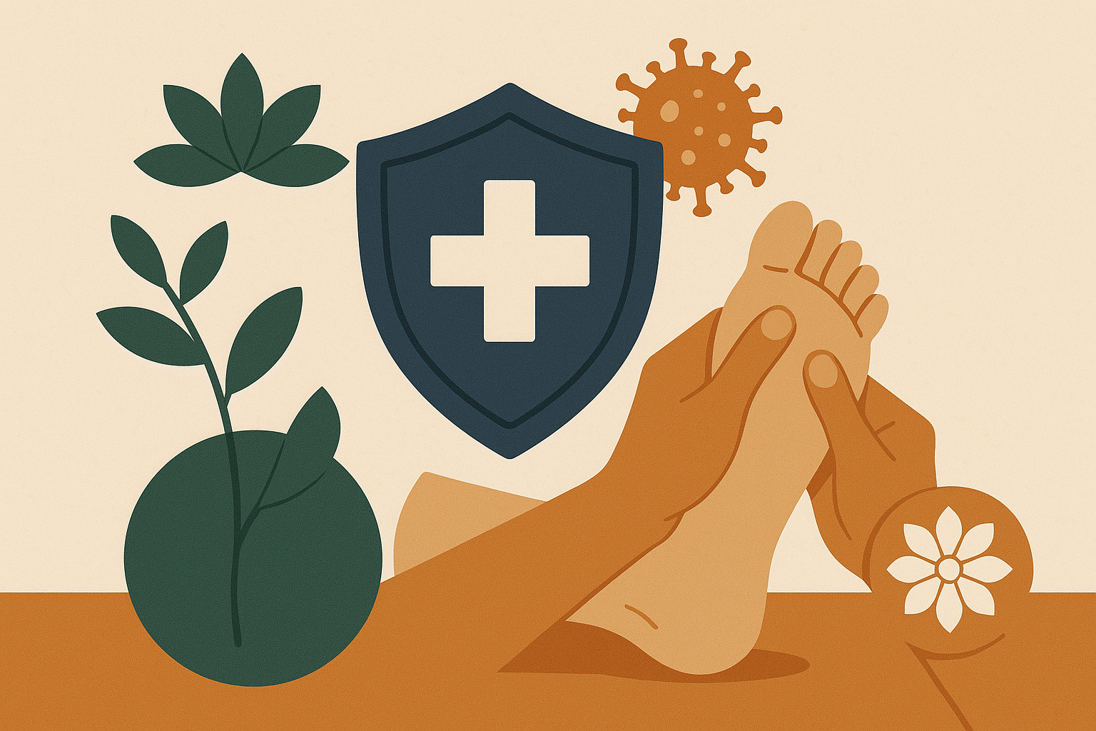 Intégrer la réflexologie dans une approche holistique pour renforcer le système immunitaire